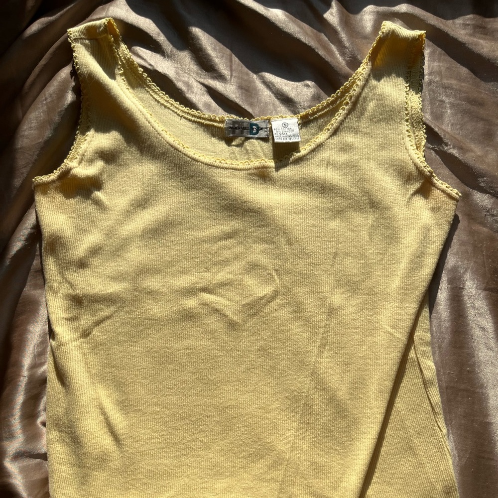 Paul Harris Designs 90s Yellow Cropped Tank